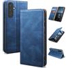 SUANDUCK per Samsung Galaxy A36 Custodia Flip Pelle Magnetica Alta Qualità, Slot Carte Blocco RFID, Supporto Regolabile, Protezione Anticaduta 360°, Compatibile con Samsung A36, Blu Chiaro