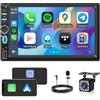 Moobsnry Autoradio 1 DIN con Schermo, CarPlay & Android Auto Wireless