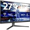 Philips Evnia 27M2N5500 - Monitor da gioco QHD da 27 pollici, 180 Hz, FreeSync Prem., G-Sync comp., HDR400 (2560x1440, 1 ms, HDMI, DisplayPort) nero/grigio
