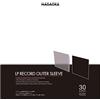 Nagaoka LP JC30LP - Custodia per dischi in vinile, 30 fogli, larghezza