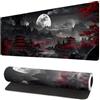 LeKuni Tappetino per mouse da gioco XXL, 800 x 300 mm, con cuciture sui bordi, accessorio per ufficio, base in gomma antiscivolo, superficie lago notturno