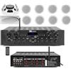 Prostore Italy KIT AUDIO FILODIFFUSIONE CON REGOLAZIOVE VOLUME SEPARATO CON CASSE DA SOFFITTO BLUETOOTH RADIO FM (CON 4 CASSE)