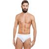 NOTTINGHAM 6 Slip Uomo in Filo di Scozia con Elastico Interno (Fondo Bianco, 6)