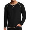Halfword Maglietta Uomo Maniche Lunghe Collo Rotondo T Shirt | Traspirante,Elasticità,Regular Fit,Ritagliato Tshirt,Maglietta Basic,Vita quotidiana, Tempo libero, Sport, Fitness, Autunno