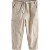 NEXT Ragazzo Pantaloni Senza Chiusura con Tasche Laterali Neutral Cream 6 Anni-7 Anni