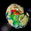OPAL EMPIRE Opale Nero Grezzo Etiopico Fire Opal Naturale Pietra Gemma 15,5 Ct 20x16 mm
