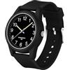 SOCICO Orologio da bambino apprendimento educativo per ragazza ragazzo, 30 m/3 ATM impermeabile Time Teacher Analogico Orologi da polso per ragazzo