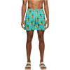 URBAN CLASSICS Costume da Bagno Uomo, Pantaloncini da Bagno ad Asciugatura Rapida, Boxer da Bagno Surf e Attivitá Sportiva, Colore pineapple aop, XXL