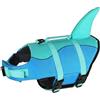 Generico Salvagente per Cane, Giubbotto Salvagente per Cani, Ripstop Regolabile Squalo Giubbotto di salvataggio, Leggero e Sicuro per Gli Sport Acquatici，G：M