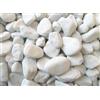 Doubleyou Geovlies & Baustoffe Ghiaia di marmo bianco di Carrara, 1 kg - 25 kg, grana 40 - 60 mm