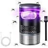 SXFMHAPOM Trappola antizanzare Bionic ultra silenziosa con aspirazione UV, luce UV a 360°, per uso interno ed esterno, lampada elettrica portatile per zanzare, sicura per bambini e animali domestici, senza fili
