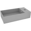 vidaXL Lavandino con Troppopieno in Ceramica Grigio Chiaro