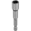 QUARKZMAN Bussole per Avvitatore Esagonale a Dado 8mm Chiavi Bussola Metriche 6 Punte Gambo Esagonale 1/4 Inserto Magnetico Acciaio CR-V Bulloni Impulsi per Trapani, Lungo 2.56 (65mm)