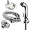 Xcel Home Set bidet rubinetto palmare | Acciaio inossidabile | Valvola | Soffione doccia bidet portatile per WC e bagno, spruzzatore, cura del bambino, igiene femminile, lavaggio animali domestici e
