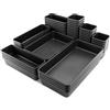 Poppstar 58x Organizer per cassetti da officina - ufficio, 5 grandezze diverse, plastica, nero