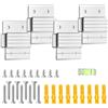ddckj 4 Coppie Staffe A Z Alluminio Resistente per Foto 5cm Ganci per Specchiera Pesante con Viti per Telai, Specchi, Testate, Pannelli e Scaffali Pesanti