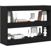vidaXL Libreria 2 livelli 100 x 30 x 72 cm Legno ingegnerizzato | Finitura opaca che si sposa alla grande con gli interni moderni, Ideale per libri o oggetti decorativi,