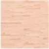 vidaXL Piano per Tavolo 80x80x2,5 cm Quadrato Legno Massello di Faggio