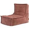 icon Dolce Velluto a Coste Poltrona Sacco con Riempimento Incluso, Rosa | Prodotto in Europa, Pouf Sacco Adulti, Tessuto Velluto a Coste Morbido, Pouf Poltrona per Camera da Letto e Soggiorno