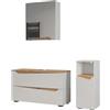 Vicco Set di mobili da bagno Marelle, Bianco/Rovere artigianale, 100 cm