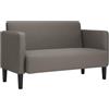 vidaXL Divano Divanetto Grigio Chiaro 109cm Tessuto di Velluto a Coste