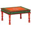 vidaXL Tavolino Salotto Arancione Dipinto a Mano Legno Massello Mango