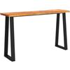 vidaXL Tavolo Consolle Bordi Vivi 140x40x80 cm Legno Massello Acacia