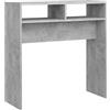 vidaXL Tavolino Consolle Grigio Cemento 78x30x80cm Legno Multistrato