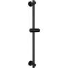 Görbach Colonna Doccia Acciaio Inox Asta Doccia 70cm, Set Asta Doccia Saliscendi con Supporto Soffione Regolabile, Adatto per fori esistenti Nero