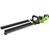 Greenworks Tagliasiepi a batteria 24V 66 cm, motore brushless, lama doppia azione 30 mm, manico rotante 180°, Hedge Sweeper, solo utensile HT6602RA1