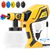 Velway Pistola a Spruzzo, 600W HVLP Spruzzatore Elettrico con Serbatoio da 1200ML, 5 Ugelli & 3 Modelli - Ideale per Pareti, Mobili, Recinzioni, Interni ed Esterni Casa, Soffitti