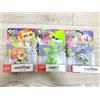 Nintendo amiibo Splatoon 3-Pack Girl Boy Squid Figure Set nuovo sigillato