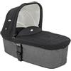 Joie chrome™ carry cot, compatibile con passeggino chrome™, reclinazione completamente orizzontale, cappottina UPF50+, maniglione regolabile, parapioggia - dalla nascita a 6 mesi (0-9 kg), shale