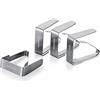 Tescoma 420812 Clip Fermatovaglia 4 pz acciaio inox 4,5x7 cm