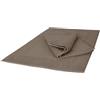 Ruggeri Set 2 Tappeti Bagno 50x80 cm, Morbido Cotone, Resistenti, Tortora