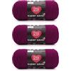Red Heart Confezione da 3 - Gelso - 198 g - Acrilico - 4 Medium (pettinato) - 300 metri - Lavoro a maglia, uncinetto, artigianato e amigurumi