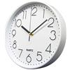 Delgeo Orologio da Parete in Oro Rosa，Decorazione da Parete， Moderno Orologio da Parete Silenzioso per Casa Ufficio Cucina (25cm/10'', Bianco)
