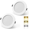 Großcat Faretti Led da Incasso per Cartongesso 16W, bianco caldo, bianco neutro, bianco freddo, con funzione di memoria, faretti da soffitto, diametro foro Ø130-140mm, AC 220-240V, Alluminio, Set da 2