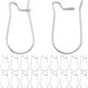 Beebeecraft 1 Scatola da 60 Ganci per Orecchini 316 Orecchini A Cerchio in Acciaio Inossidabile Chirurgico Calibro 0.7mm /21 Ganci per Orecchini A Forma di U Fili per Orecchini per La Creazione di
