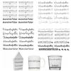 FloraVigo Rub On Sticker circa A5 19 x 14 cm - Scritta decorativa per compleanno, Keraflott, matrimonio, casa, pellicola trasferibile per mobili, vetro, legno, album fotografico, decorazioni fai da te