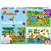 Schmidt Spiele 56394 Puzzle Un giorno con il topo - 3x 48 pezzi