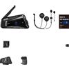OEM Cuffia per motocicletta LEXIN, interfono a maglie da 2 km, doppia trasmissione audio, 1STK