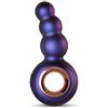 Hueman Outer Space Buttplug Vibrante, Ottimo per La Stimolazione della Prostata, Buttplug con Albero a Coste, Giocattolo Anale Vibrante Ricaricabile, Lunghezza inseribile 7.20 cm, Viola