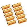 NIWPPKIMX 10 pezzi 50W 100W Resistore a filo avvolto RX24 Custodia in alluminio con guscio metallico Resistenza 0,01R~100K 1 1,5 6 8 10 20 200 500 1K 10K Ohm(100W-1 Ohm)
