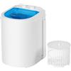 INTERGREAT Lavatrice portatile, mini lavatrice e centrifuga, capacità di lavaggio 2,5 kg, lavatrice semiautomatica con vasca centrifuga e tubo di scarico, perfetta per appartamenti dormitorio camper