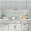 KMTNERVG Pannello posteriore da cucina resistente al calore, bianco, 2 pezzi, 100 x 50 cm, in vetro di sicurezza, moderno pannello posteriore in vetro dal design sottile, facile montaggio grazie ai fori