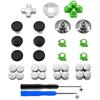 eXtremeRate Pulsanti D-pad Levette Analogiche Ricambio per ps4 Slim Pro Croci Direzionali Thumstick Joystick in Metallo Magnetico Ricambio per ps4 Controller(31 in 1)
