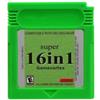 Generic Cartuccia eccellente 16 in 1 colore GBC 16bit del Game Boy, carta della cartuccia del videogioco per la console tenuta in mano