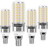 SanGlory Lampadine Led E14 Bianca Calda Lampadina E14 13W 3000K E14 Luce Calda, Attacco Edison E14 LED Bianco Caldo, 1400LM Equivalenti a 100W, Non Dimmerabile, Pacco da 4