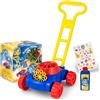 PUSTEFIX Tosaerba Bubble-Mower I I bolle di sapone giocattolo per compleanno dei bambini, matrimonio e feste estive, bolle colorate per bambini e adulti